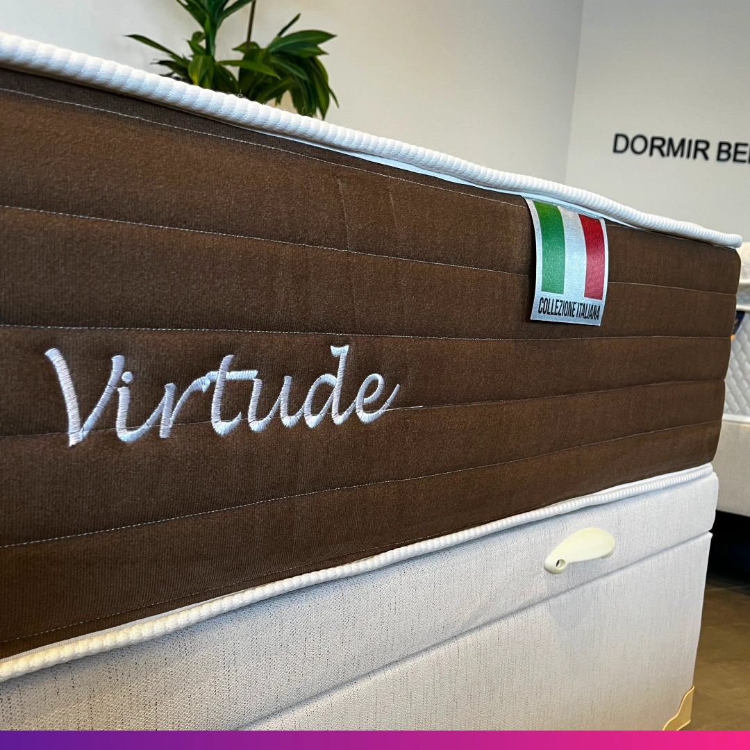 Conjunto Colchão de Molas Virtude! + Cama Box Baú Premium 120x188 (Viúva) - Imagem 2