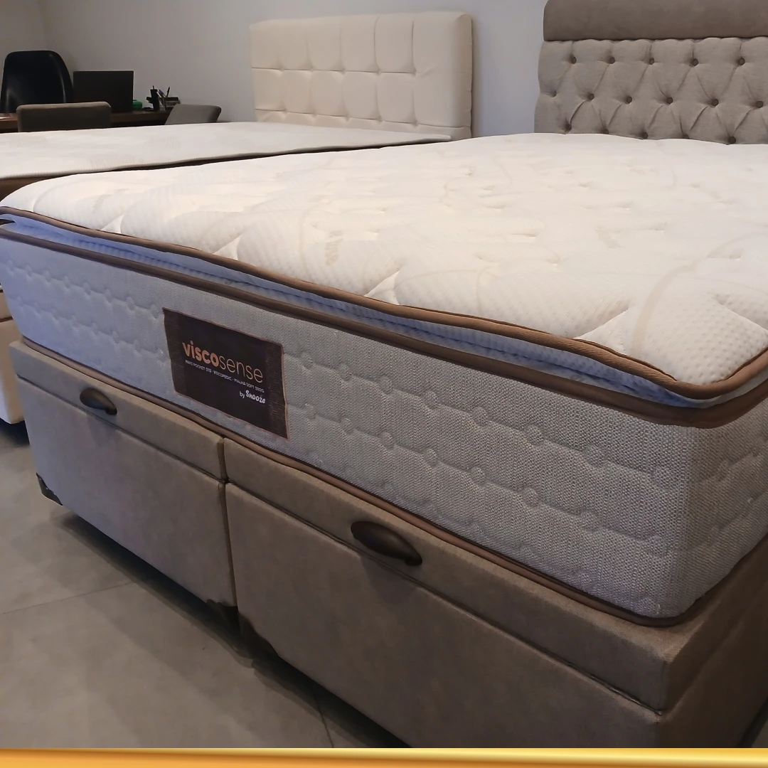 Conjunto Colchão Linha Ouro Viscosense + Cama Box Baú Premium Inteiriço 138x188 (Casal) - Imagem 2